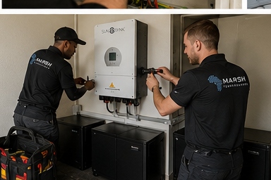 Powered — Solar work by Marsh Technologies